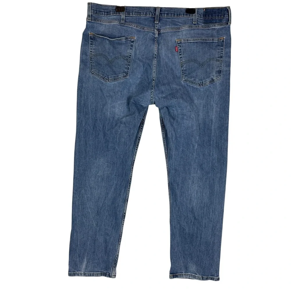 Levi's 507 Jeans Mens 42x32 Blue Medium Wash Straight Stretch WaterLess Denim